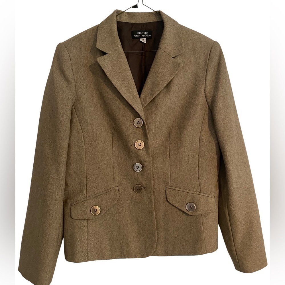 Giorgio Sant’Angelo Brown Blazer-size 10